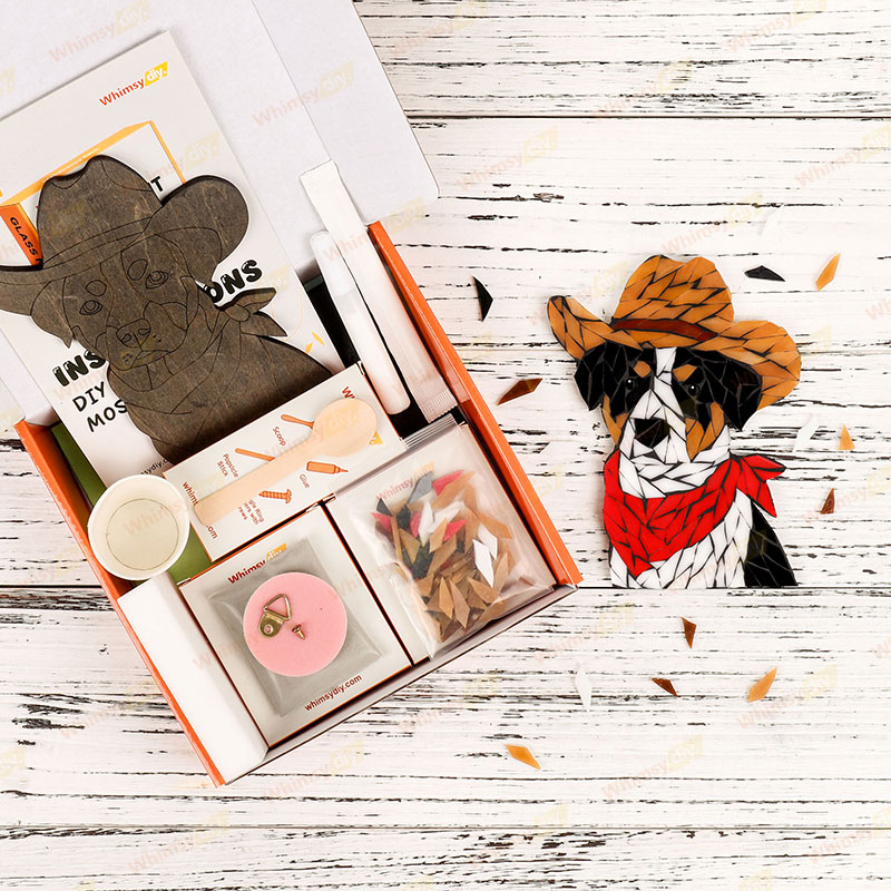 Cowboy Dog Glass Mosaic Kit