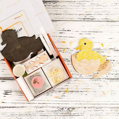 Hatchling Duck Glass Mosaic Kit