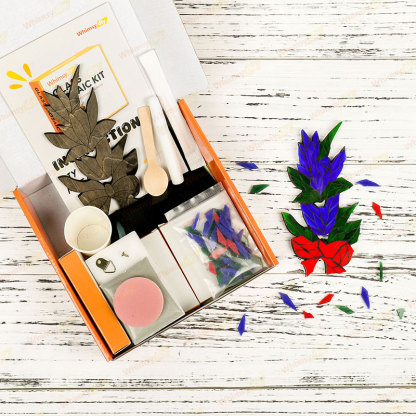 Whimsy DIY Gentian Glass Mosaic Kit Puzzles