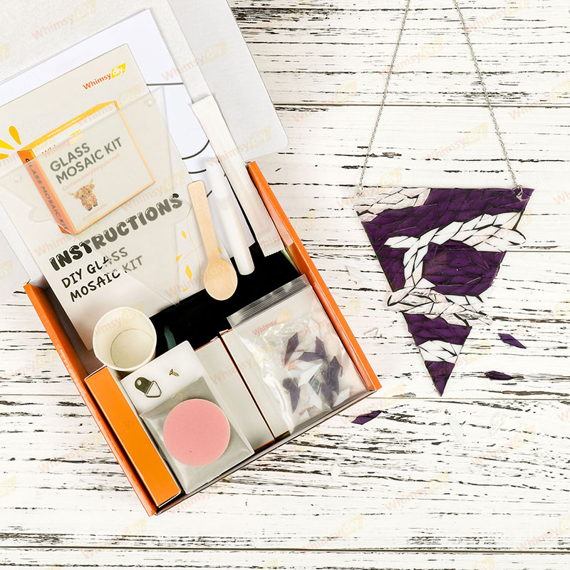 Whimsy DIY Moon Glass Mosaic Kit Puzzles