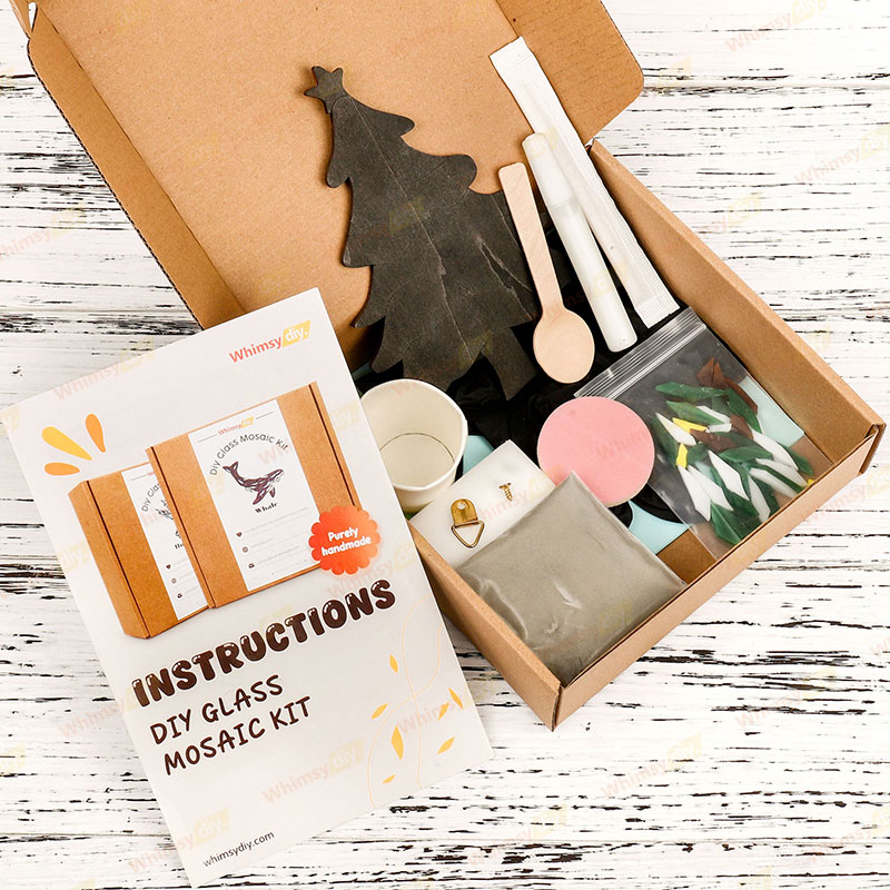 Christmas Tree Glass Mosaic Kit-Style 2