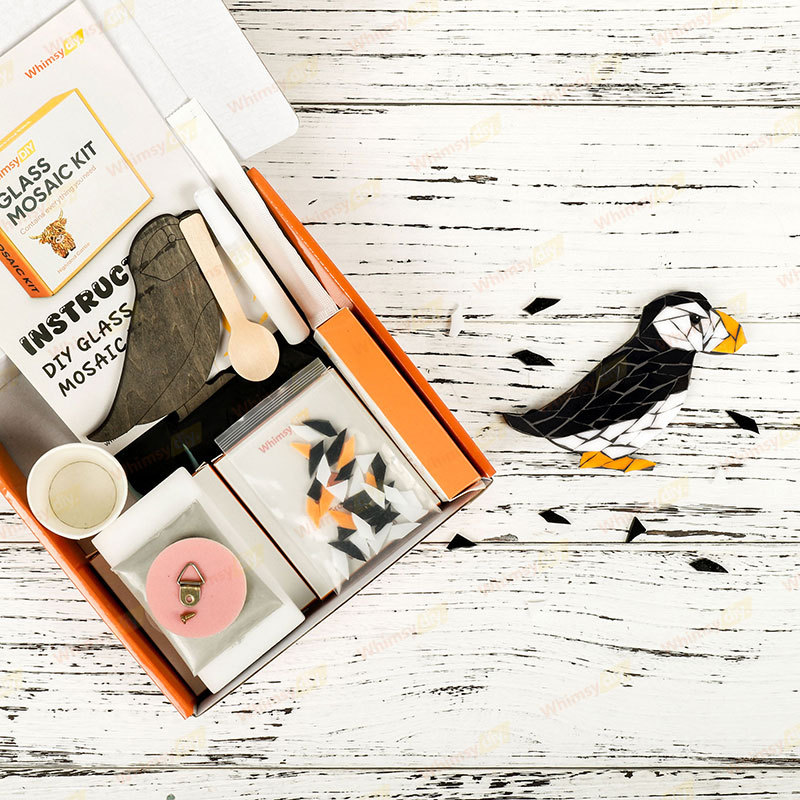 Whimsy DIY Auk Glass Mosaic Kit Puzzles