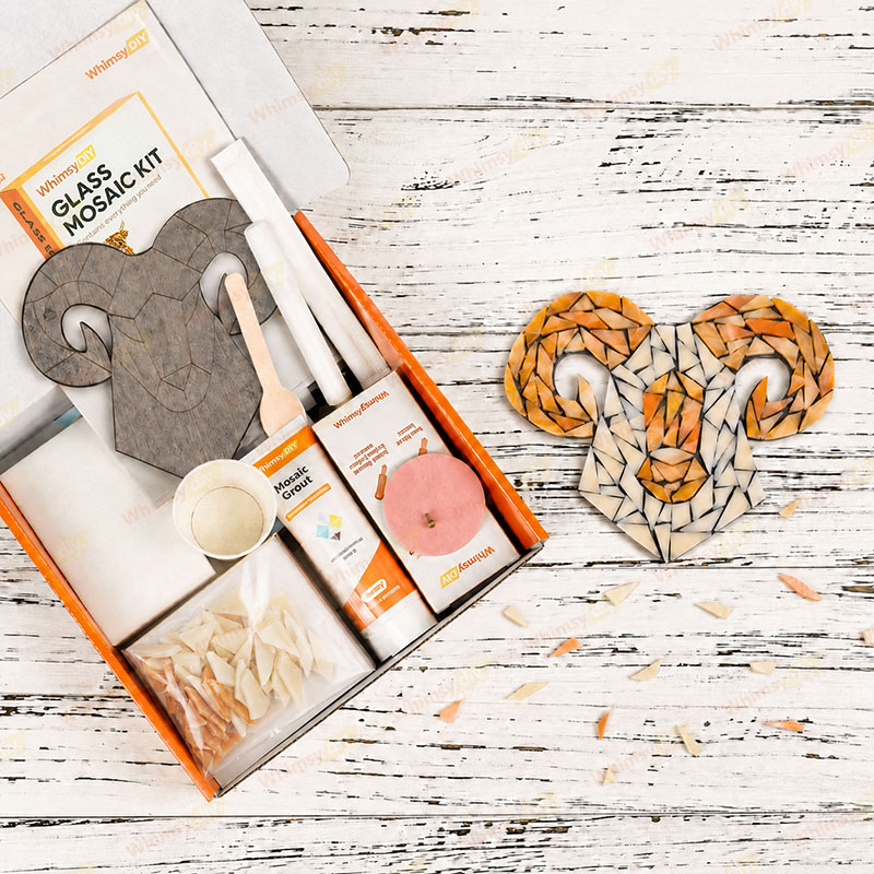 Whimsy DIY Twelve Constellations-Aries Glass Mosaic Kit Puzzles