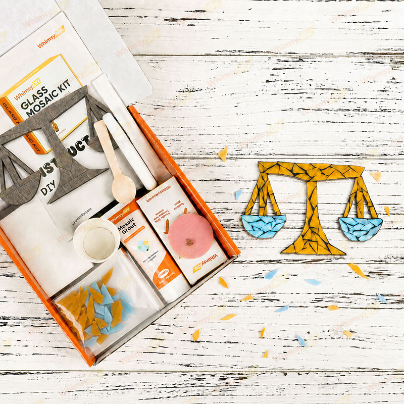 Whimsy DIY Twelve Constellations-Libra Glass Mosaic Kit Puzzles