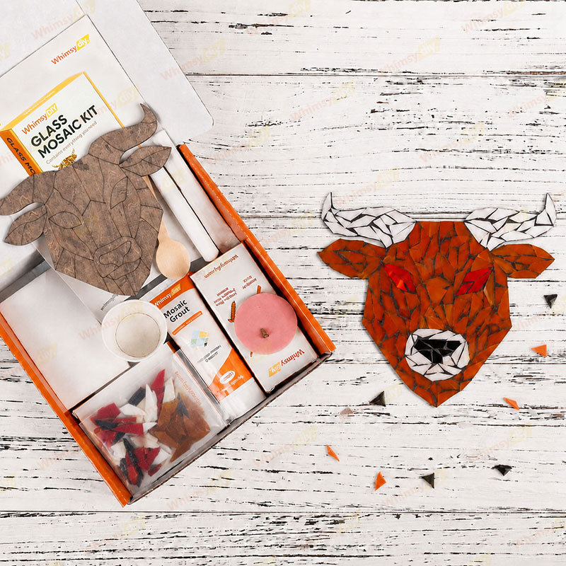 Whimsy DIY Zodiac-Taurus Glass Mosaic Kit Puzzles