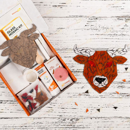 Whimsy DIY Zodiac-Taurus Glass Mosaic Kit Puzzles