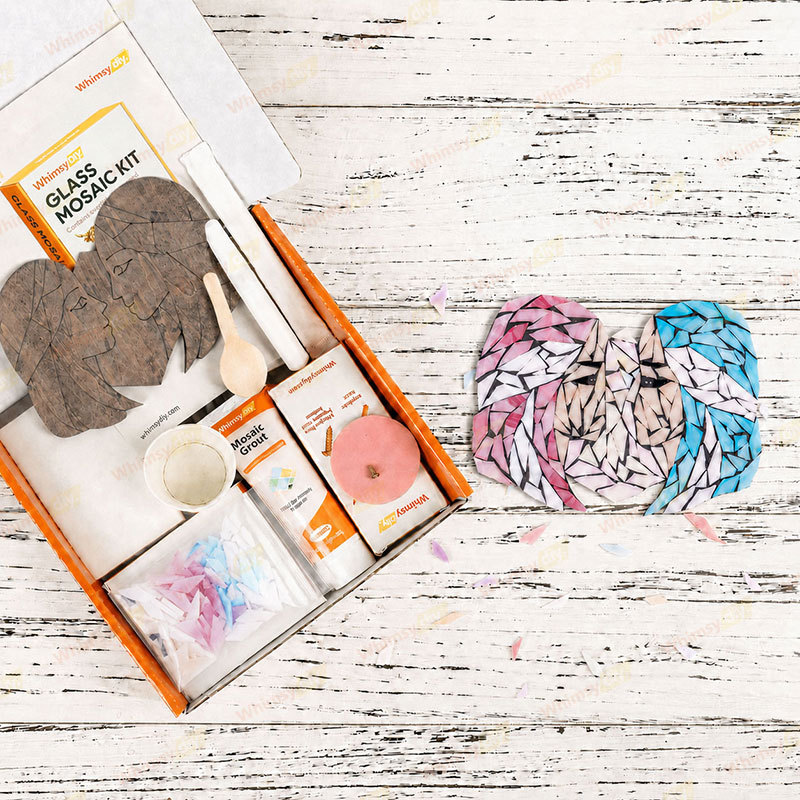 Whimsy DIY Zodiac-Gemini Glass Mosaic Kit Puzzles