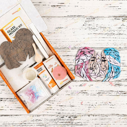 Whimsy DIY Zodiac-Gemini Glass Mosaic Kit Puzzles