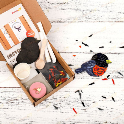 Robin Glass Mosaic Kit | DIY Arts & Crafts Kit for Adults