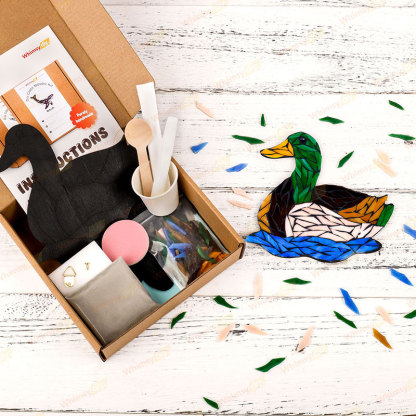 Mallard Duck Glass Mosaic Kit | DIY Arts & Crafts Kit for Adults