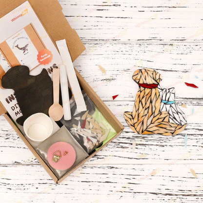 Dog and Cat Stained Glass Mosaic Kit