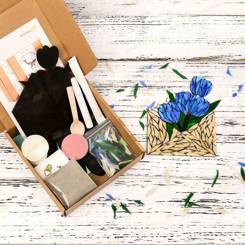 Envelope Tulip Stained Glass Mosaic Kit