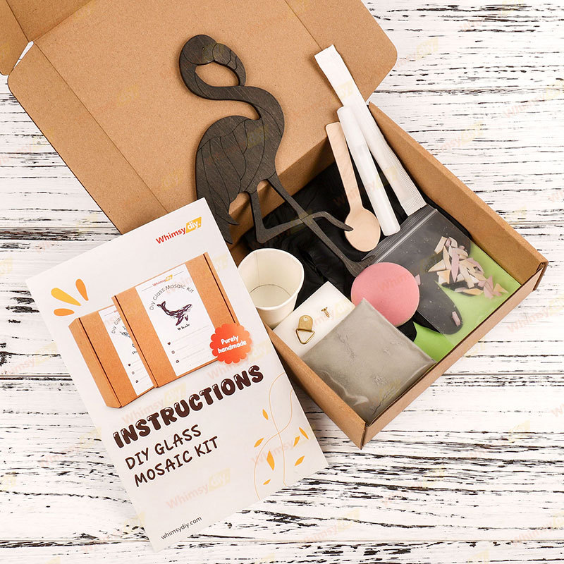 Flamingo Stained Glass Mosaic Kit