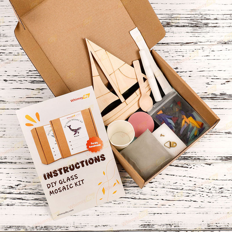 Sailboat Stained Glass Mosaic Kit