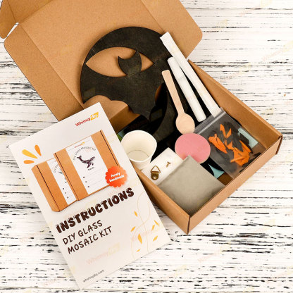 Moon Bat Glass Mosaic Kit