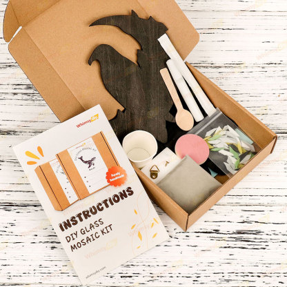 Moon Crow Glass Mosaic Kit