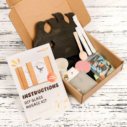 Four Penguins Glass Mosaic Kit