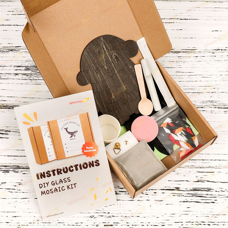 Christmas Penguin Glass Mosaic Kit