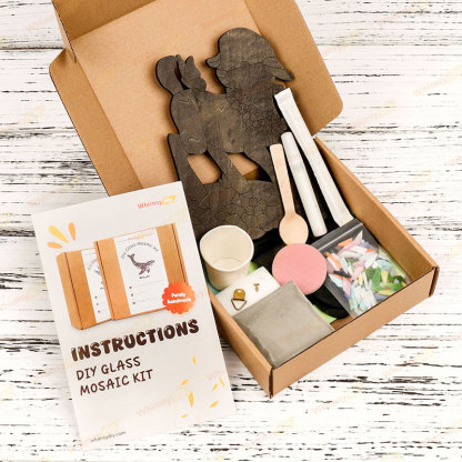 Spring Lamb Glass Mosaic Kit