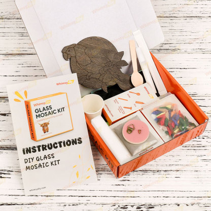 Red Macaw Glass Mosaic Kit