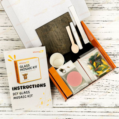 Whimsy DIY Sunflower Panel  Glass Mosaic Kit Puzzles