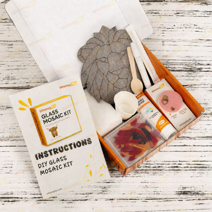 Whimsy DIY Twelve Constellations-Leo Glass Mosaic Kit Puzzles