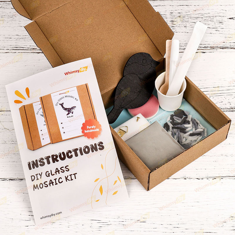 Tits Glass Mosaic Kit | DIY Arts & Crafts Kit for Adults