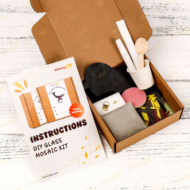 Red-winged Blackbird Glass Mosaic Kit | DIY Arts & Crafts Kit for Adults