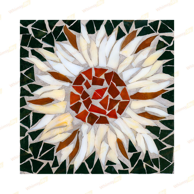 Square Sunflower Glass Mosaic Kit