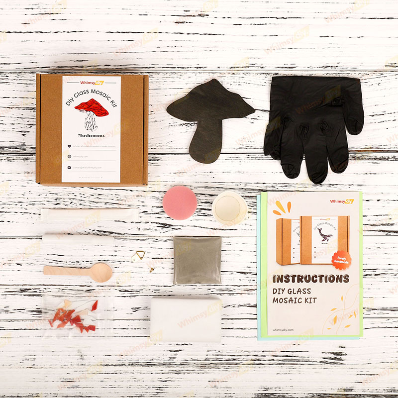 Mushroom Stained Glass Mosaic Kit