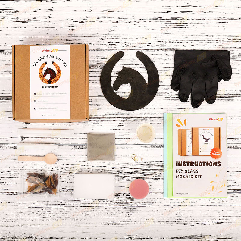 Horseshoe Stained Glass Mosaic Kit