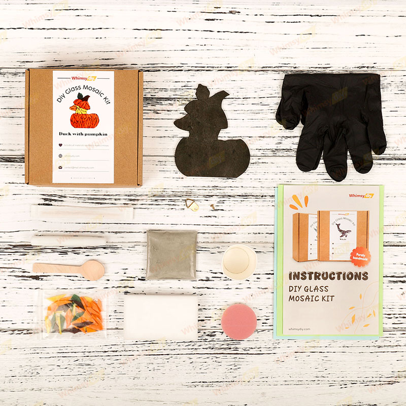 Pumpkin Duck Glass Mosaic Kit