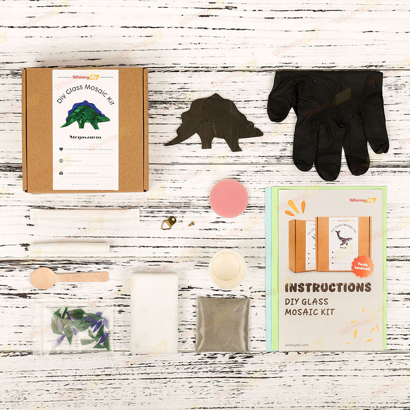 Stegosaurus Glass Mosaic Kit