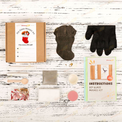 Christmas BeagleWings Glass Mosaic Kit