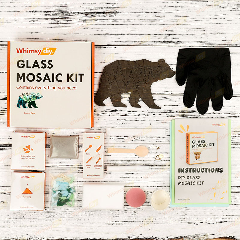 Forest Bear Glass Mosaic Kit