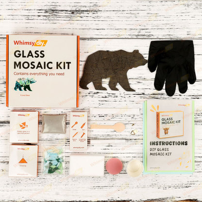 Forest Bear Glass Mosaic Kit
