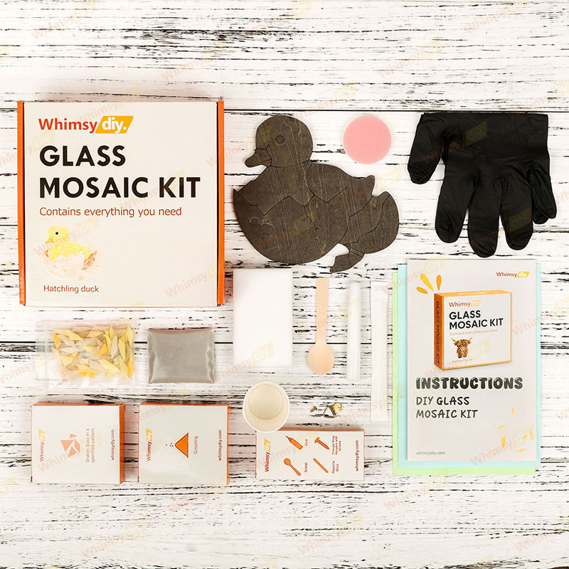 Hatchling Duck Glass Mosaic Kit