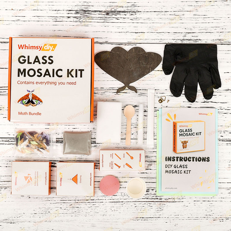 Moth Bundle Glass Mosaic Kit