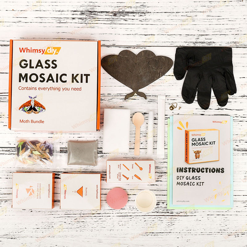 Moth Bundle Glass Mosaic Kit