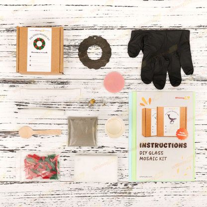 Christmas Wreath Glass Mosaic Kit