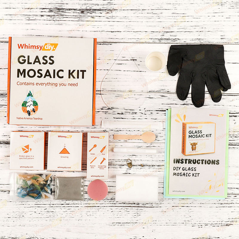 Native America Teardrop Glass Mosaic Kit