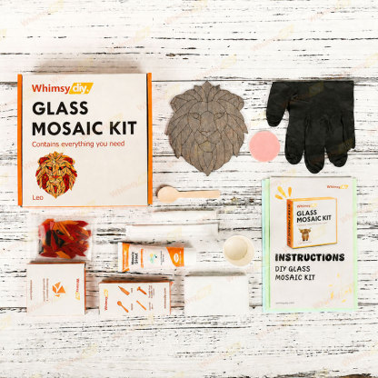 Whimsy DIY Twelve Constellations-Leo Glass Mosaic Kit Puzzles