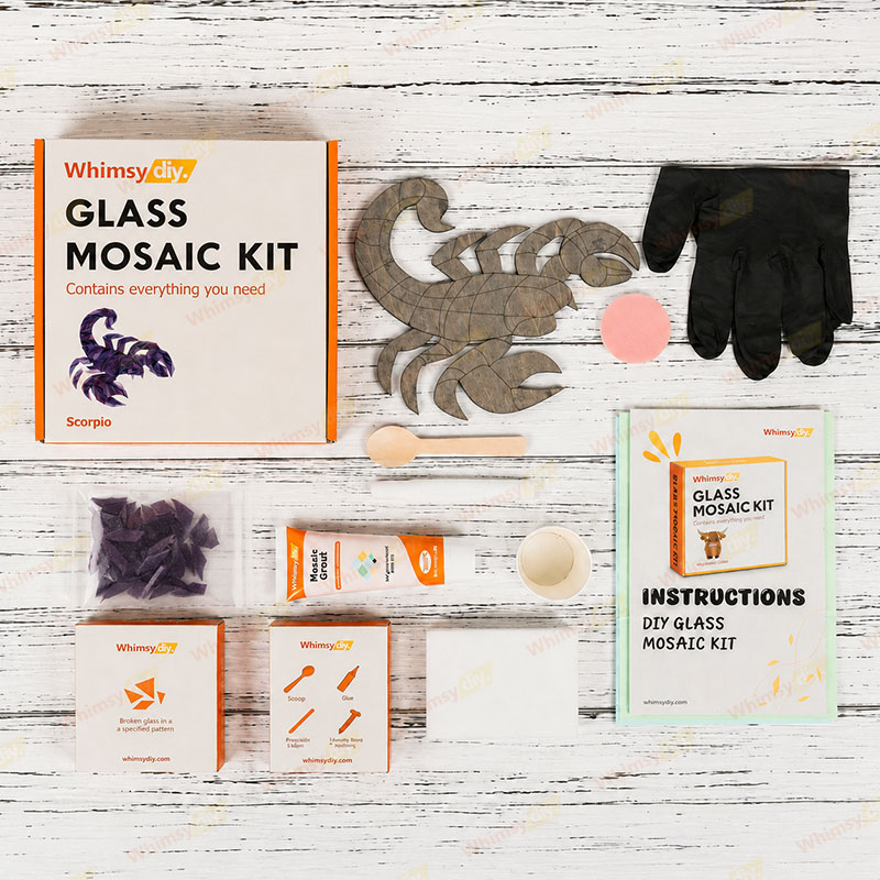 Whimsy DIY Twelve Constellations-Scorpio Glass Mosaic Kit Puzzles