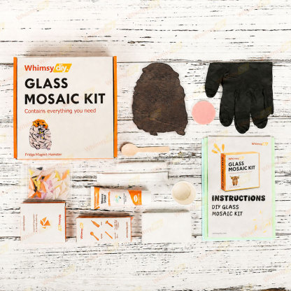 Whimsy DIY Fridge Magnet-Hamster Glass Mosaic Kit Puzzles