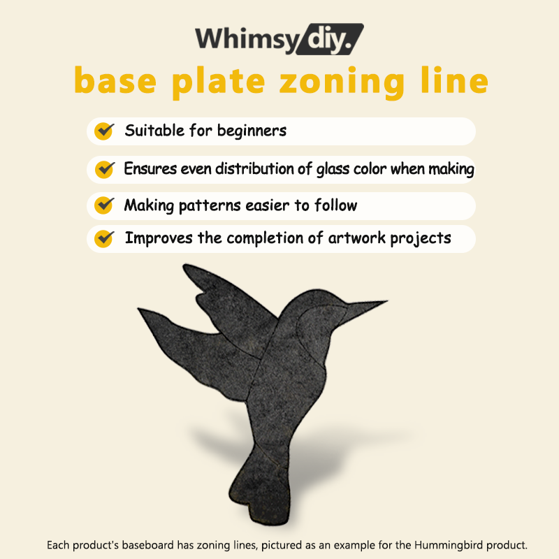 Making a wooden base for a hummingbird glass mosaic.