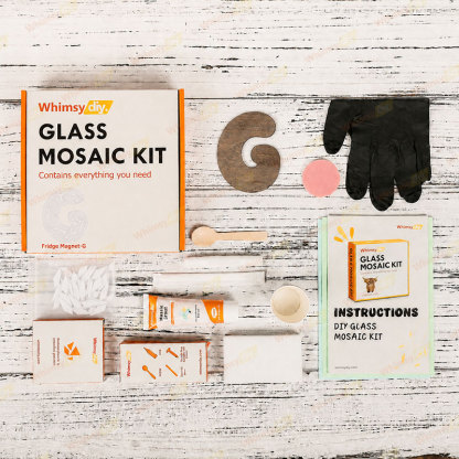 Whimsy DIY Fridge Magnet Letters-G Glass Mosaic Kit Puzzles