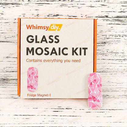 Whimsy DIY Fridge Magnet Letters-I Glass Mosaic Kit Puzzles