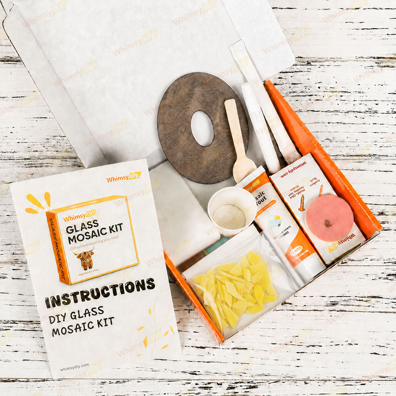 Whimsy DIY Fridge Magnet Letters-O Glass Mosaic Kit Puzzles