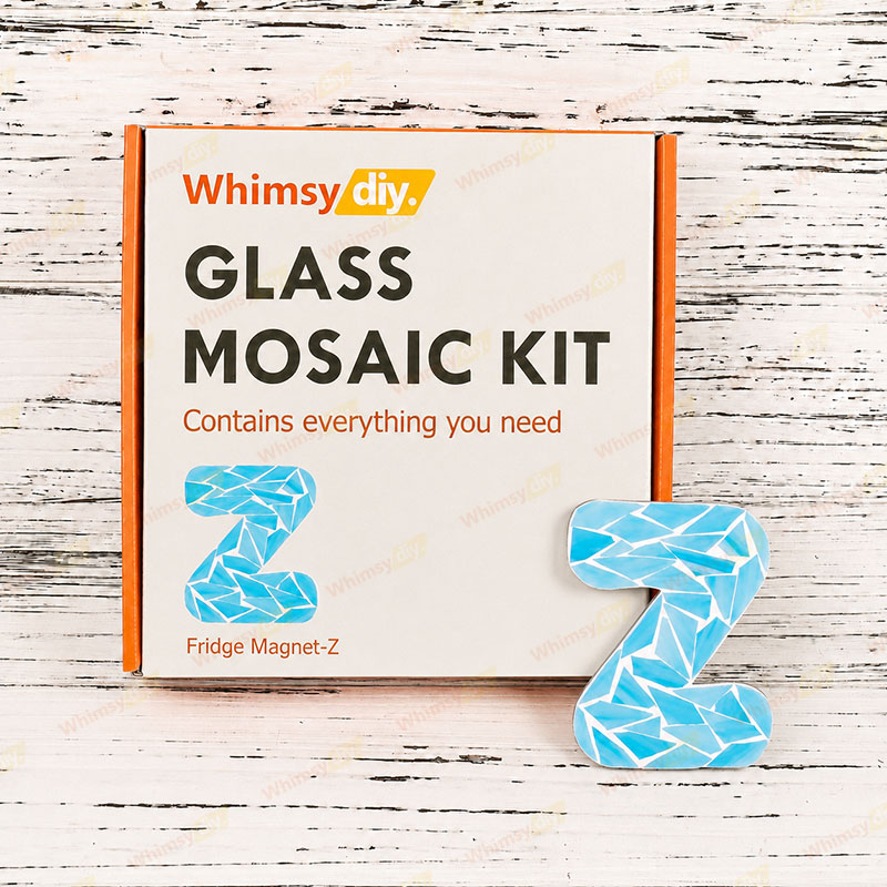Whimsy DIY Fridge Magnet Letters-Z Glass Mosaic Kit Puzzles