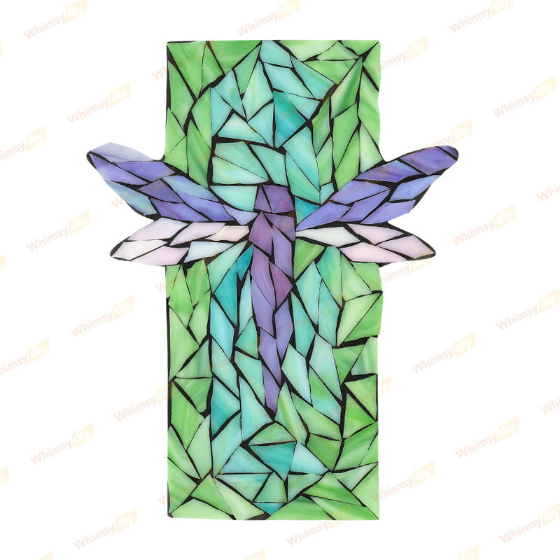 Whimsy DIY Dragonfly Window Glass Mosaic Kit Puzzles